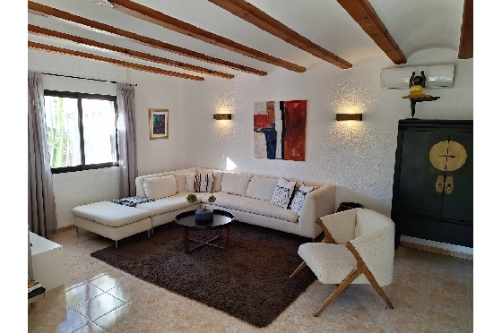 Sommerhaus in Els Poblets zur Ferienvermietung, Living area 126 m², Baujahr 1995, Zustand modernisiert, + Zentralheizung, Klimaanlage, Plot 560 m², 2 Schlafzimmer, 2 Badezimmer, Pool, ref.: V-0117-12