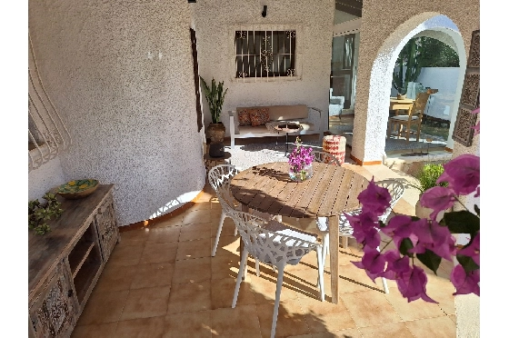 Sommerhaus in Els Poblets zur Ferienvermietung, Living area 126 m², Baujahr 1995, Zustand modernisiert, + Zentralheizung, Klimaanlage, Plot 560 m², 2 Schlafzimmer, 2 Badezimmer, Pool, ref.: V-0117-6