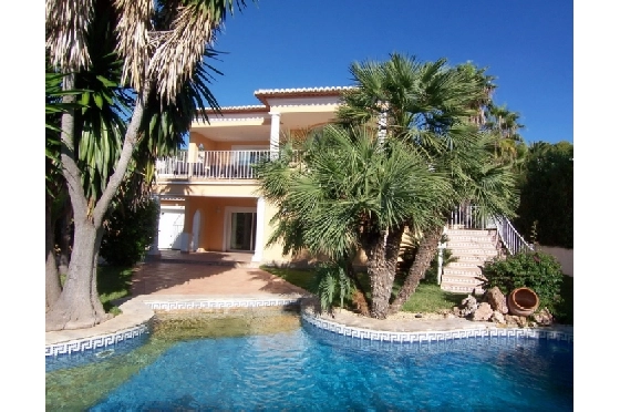 Villa in Moraira(Club Moraira) zu verkaufen, Living area 220 m², Baujahr 2000, + Fussbodenheizung, Klimaanlage, Plot 800 m², 4 Schlafzimmer, 3 Badezimmer, Pool, ref.: BI-MT.H-523-1