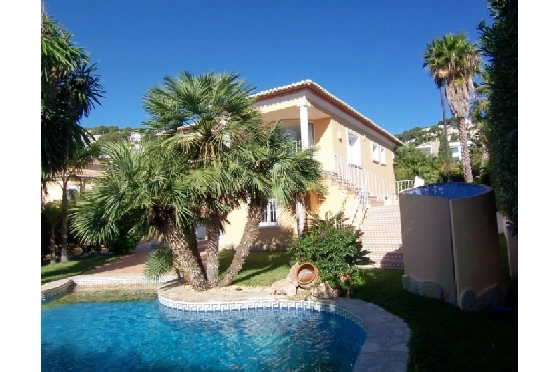 Villa in Moraira(Club Moraira) zu verkaufen, Living area 220 m², Baujahr 2000, + Fussbodenheizung, Klimaanlage, Plot 800 m², 4 Schlafzimmer, 3 Badezimmer, Pool, ref.: BI-MT.H-523-8