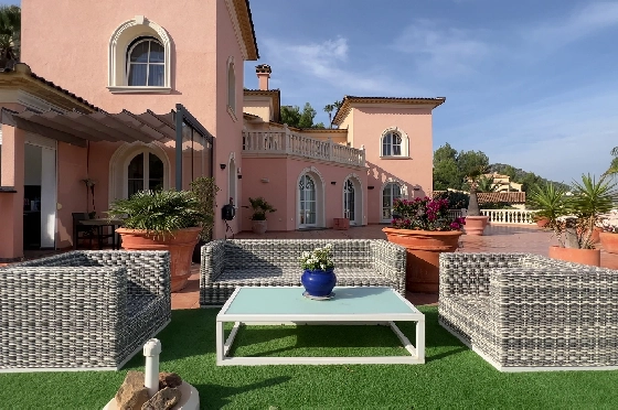 Villa in Denia-La Sella zu verkaufen, Living area 425 m², Baujahr 2006, Zustand neuwertig, + Fussbodenheizung, Klimaanlage, Plot 1300 m², 5 Schlafzimmer, 4 Badezimmer, Pool, ref.: MJ-0618-29