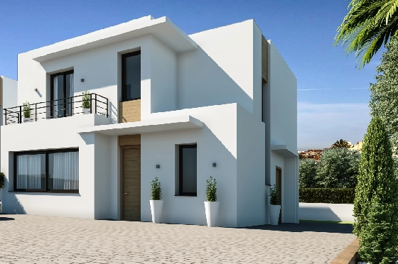 Villa in Denia zu verkaufen, Living area 144 m², Zustand Erstbezug, Klimaanlage, Plot 220 m², 3 Schlafzimmer, 3 Badezimmer, ref.: GC-1518-2