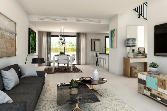 Villa in Denia zu verkaufen, Living area 144 m², Zustand Erstbezug, Klimaanlage, Plot 220 m², 3 Schlafzimmer, 3 Badezimmer, ref.: GC-1518-4
