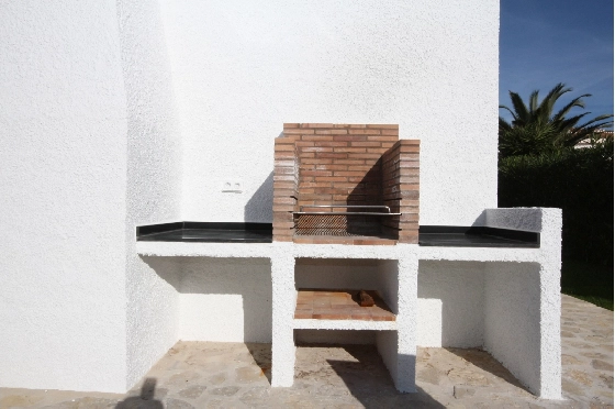 Villa in Els Poblets(Ptda. Barranquets) zur Ferienvermietung, Living area 114 m², Baujahr 1986, Zustand gepflegt, + Zentralheizung, Klimaanlage, Plot 510 m², 3 Schlafzimmer, 2 Badezimmer, Pool, ref.: T-1118-5