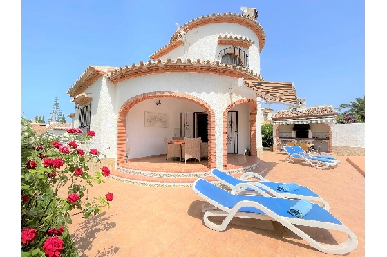 Villa in Els Poblets(Barranquets) zur Ferienvermietung, Living area 130 m², Baujahr 2000, Zustand modernisiert, + Zentralheizung, Klimaanlage, Plot 580 m², 3 Schlafzimmer, 2 Badezimmer, Pool, ref.: T-0819-3