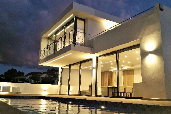 Villa in Moraira(Benimeit) zu verkaufen, Living area 185 m², Baujahr 2020, Klimaanlage, Plot 850 m², 4 Schlafzimmer, 3 Badezimmer, Pool, ref.: BI-MT.H-742-1