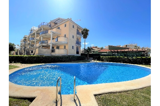 Apartment in Denia(Las Marinas) zur Ferienvermietung, Living area 94 m², Baujahr 2009, Zustand gepflegt, + Zentralheizung, Klimaanlage, 3 Schlafzimmer, 2 Badezimmer, Pool, ref.: T-0715-1