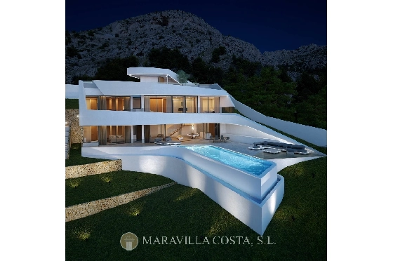 Villa in Altea Hills zu verkaufen, Living area 412 m², + Fussbodenheizung, Klimaanlage, Plot 979 m², 4 Schlafzimmer, 4 Badezimmer, Pool, ref.: MV-2470-10