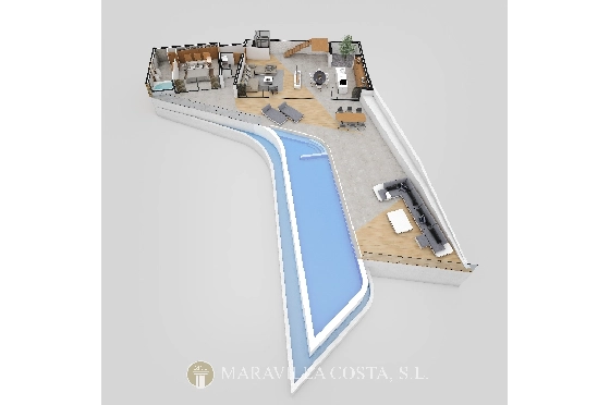 Villa in Altea Hills zu verkaufen, Living area 412 m², + Fussbodenheizung, Klimaanlage, Plot 979 m², 4 Schlafzimmer, 4 Badezimmer, Pool, ref.: MV-2470-12