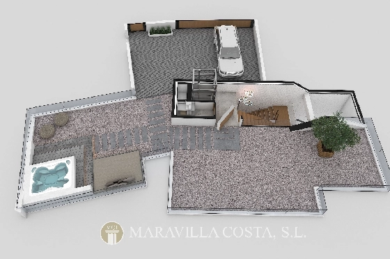 Villa in Altea Hills zu verkaufen, Living area 412 m², + Fussbodenheizung, Klimaanlage, Plot 979 m², 4 Schlafzimmer, 4 Badezimmer, Pool, ref.: MV-2470-14