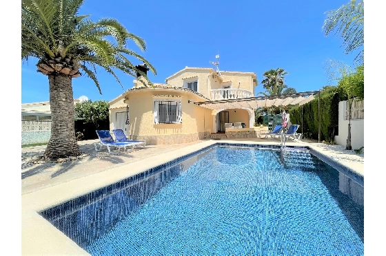 Villa in Els Poblets(Barranquets) zur Ferienvermietung, Living area 110 m², Baujahr 2001, + KLIMA, Klimaanlage, Plot 400 m², 3 Schlafzimmer, 2 Badezimmer, Pool, ref.: T-0421-2