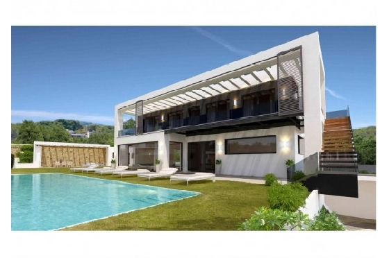 Villa in Benissa zu verkaufen, Living area 350 m², Klimaanlage, Plot 1272 m², 4 Schlafzimmer, 4 Badezimmer, Pool, ref.: BS-3974718-1