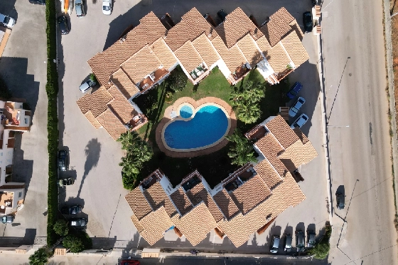Reihenhaus in Denia(Las Marinas) zur Ferienvermietung, Living area 98 m², Baujahr 2001, Zustand gepflegt, + KLIMA, Klimaanlage, 2 Schlafzimmer, 2 Badezimmer, Pool, ref.: T-0222-25