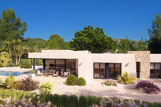 Villa in Benissa zu verkaufen, Living area 147 m², Baujahr 2022, Klimaanlage, Plot 800 m², 3 Schlafzimmer, 2 Badezimmer, Pool, ref.: BI-BE.H-864-1