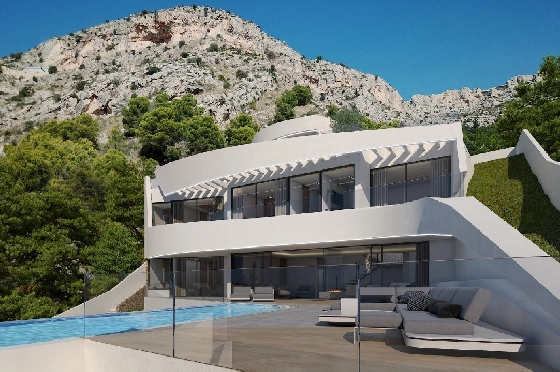 Villa in Altea zu verkaufen, Living area 280 m², Baujahr 2019, + Fussbodenheizung, Plot 973 m², 4 Schlafzimmer, 4 Badezimmer, ref.: NL-NLD1086-3