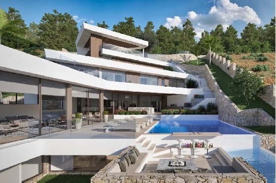 Villa in Javea zu verkaufen, Living area 650 m², + Zentralheizung, Klimaanlage, Plot 1400 m², 4 Schlafzimmer, 5 Badezimmer, Pool, ref.: NL-NLD1305-1