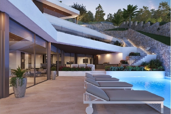 Villa in Javea zu verkaufen, Living area 650 m², + Zentralheizung, Klimaanlage, Plot 1400 m², 4 Schlafzimmer, 5 Badezimmer, Pool, ref.: NL-NLD1305-3
