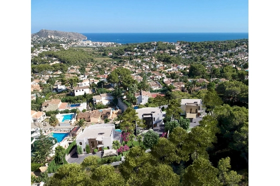 Villa in Moraira zu verkaufen, Baujahr 2022, + Fussbodenheizung, Klimaanlage, Plot 802 m², 4 Schlafzimmer, 4 Badezimmer, Pool, ref.: NL-NLD1360-7