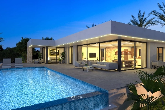 Villa in Denia zu verkaufen, Living area 259 m², Klimaanlage, Plot 1118 m², 4 Schlafzimmer, 4 Badezimmer, Pool, ref.: UM-UV-MANDARINA-II-10