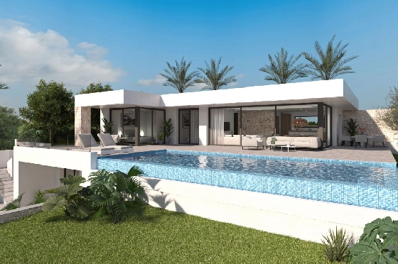 Villa in Denia zu verkaufen, Living area 259 m², Klimaanlage, Plot 1118 m², 4 Schlafzimmer, 4 Badezimmer, Pool, ref.: UM-UV-MANDARINA-II-11
