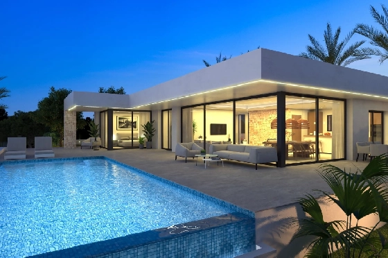 Villa in Denia zu verkaufen, Living area 259 m², Klimaanlage, Plot 1118 m², 4 Schlafzimmer, 4 Badezimmer, Pool, ref.: UM-UV-MANDARINA-II-15