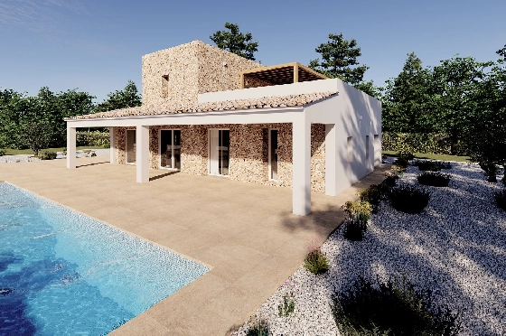 Finca in Benissa(Llenes) zu verkaufen, Living area 254 m², Baujahr 2023, Klimaanlage, Plot 10000 m², 3 Schlafzimmer, 3 Badezimmer, Pool, ref.: BI-BE.F-165-8