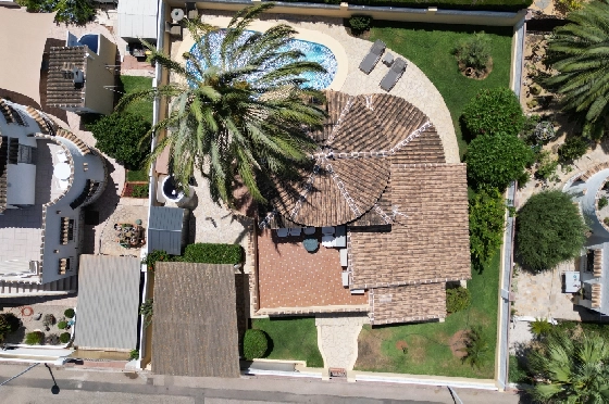 Villa in Els Poblets zur Ferienvermietung, Living area 134 m², Baujahr 2001, Zustand gepflegt, + KLIMA, Klimaanlage, Plot 413 m², 2 Schlafzimmer, 2 Badezimmer, Pool, ref.: T-0523-22
