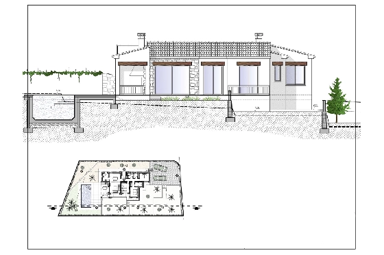 Villa in Benissa zu verkaufen, Living area 138 m², Baujahr 2023, Klimaanlage, Plot 800 m², 3 Schlafzimmer, 2 Badezimmer, Pool, ref.: BI-BE.H-881-3