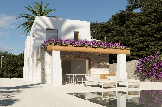 Villa in Benissa(Montemar) zu verkaufen, Living area 450 m², Baujahr 2023, Klimaanlage, Plot 800 m², 3 Schlafzimmer, 3 Badezimmer, Pool, ref.: BI-BE.H-880-1