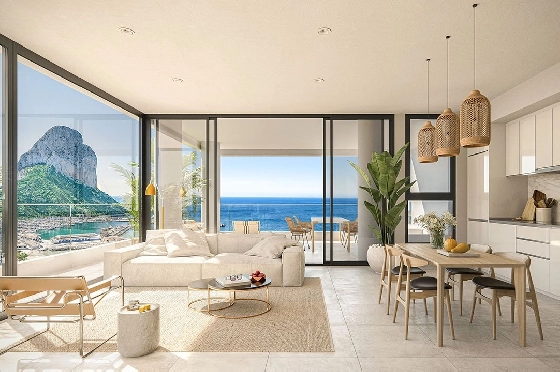 Etagen Apartment in Calpe zu verkaufen, Wohnfläche 102 m², Zustand Erstbezug, Klimaanlage, 2 Schlafzimmer, 2 Badezimmer, Pool, ref.: HA-CAN-130-A02-7