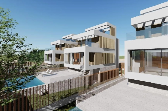 Villa in Oliva zu verkaufen, Living area 173 m², Baujahr 2023, Zustand Erstbezug, + Fussbodenheizung, Klimaanlage, Plot 350 m², 3 Schlafzimmer, 4 Badezimmer, Pool, ref.: AS-1623-24