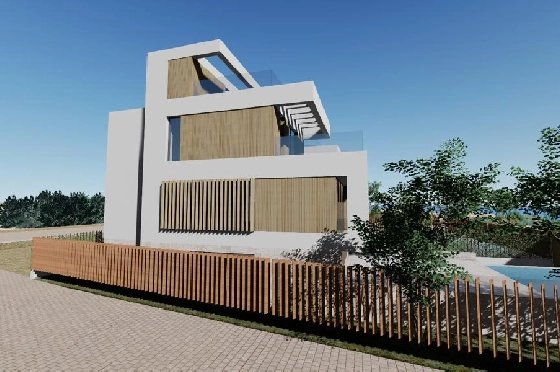 Villa in Oliva zu verkaufen, Living area 173 m², Baujahr 2023, Zustand Erstbezug, + Fussbodenheizung, Klimaanlage, Plot 350 m², 3 Schlafzimmer, 4 Badezimmer, Pool, ref.: AS-1623-28