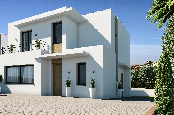 Villa in Denia zu verkaufen, Living area 155 m², Baujahr 2024, Klimaanlage, Plot 220 m², 3 Schlafzimmer, 3 Badezimmer, Pool, ref.: NL-NLDNB1425-12