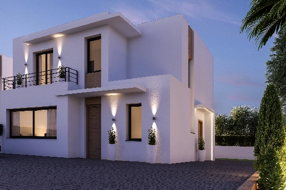 Villa in Denia zu verkaufen, Living area 155 m², Baujahr 2024, Klimaanlage, Plot 220 m², 3 Schlafzimmer, 3 Badezimmer, Pool, ref.: NL-NLDNB1425-13
