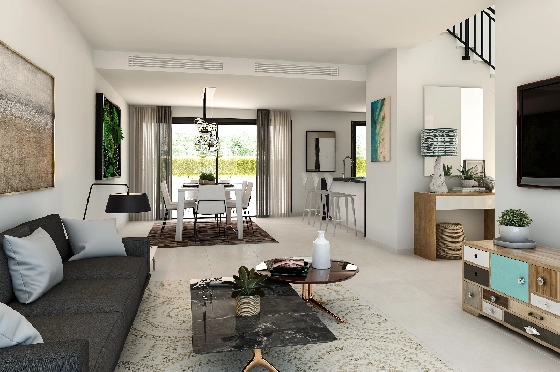 Villa in Denia zu verkaufen, Living area 155 m², Baujahr 2024, Klimaanlage, Plot 220 m², 3 Schlafzimmer, 3 Badezimmer, Pool, ref.: NL-NLDNB1425-2