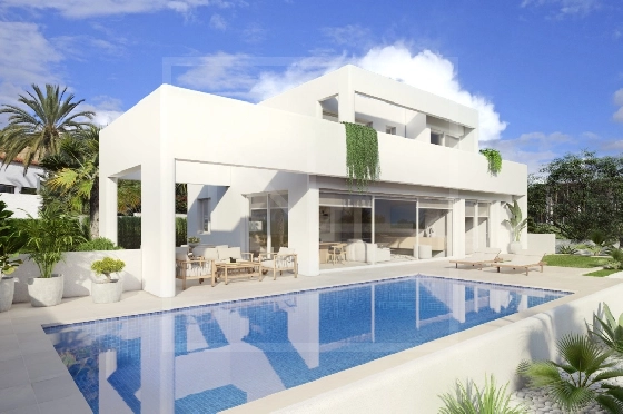Villa in Benissa costa(Baladrar) zu verkaufen, Living area 138 m², Baujahr 2023, + Fussbodenheizung, Klimaanlage, Plot 625 m², 3 Schlafzimmer, 3 Badezimmer, Pool, ref.: NL-NLD1444-1