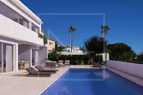 Villa in Benissa costa(Baladrar) zu verkaufen, Living area 142 m², Baujahr 2023, + Fussbodenheizung, Klimaanlage, Plot 729 m², 4 Schlafzimmer, 3 Badezimmer, Pool, ref.: NL-NLD1445-2