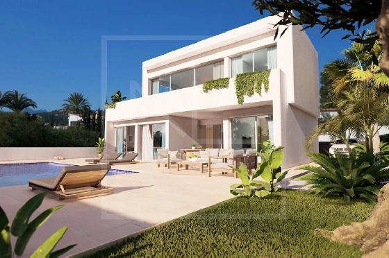 Villa in Benissa costa(Baladrar) zu verkaufen, Living area 142 m², Baujahr 2023, + Fussbodenheizung, Klimaanlage, Plot 729 m², 4 Schlafzimmer, 3 Badezimmer, Pool, ref.: NL-NLD1445-6