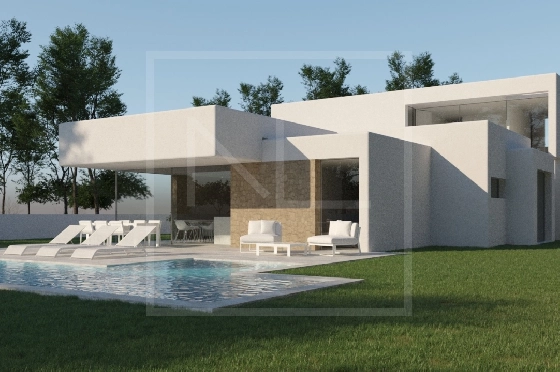 Villa in Moraira zu verkaufen, Living area 268 m², Baujahr 2023, + Zentralheizung, Klimaanlage, Plot 891 m², 4 Schlafzimmer, 4 Badezimmer, Pool, ref.: NL-NLD1448-1