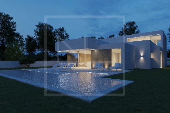 Villa in Moraira zu verkaufen, Living area 268 m², Baujahr 2023, + Zentralheizung, Klimaanlage, Plot 891 m², 4 Schlafzimmer, 4 Badezimmer, Pool, ref.: NL-NLD1448-17