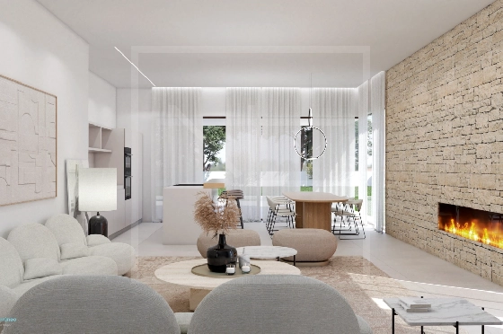 Villa in Moraira zu verkaufen, Living area 268 m², Baujahr 2023, + Zentralheizung, Klimaanlage, Plot 891 m², 4 Schlafzimmer, 4 Badezimmer, Pool, ref.: NL-NLD1448-3