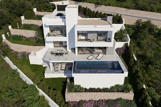 Villa in Cumbre del Sol zu verkaufen, Living area 320 m², Plot 805 m², 3 Schlafzimmer, 3 Badezimmer, Pool, ref.: BS-82447847-1