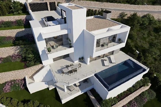 Villa in Cumbre del Sol zu verkaufen, Living area 320 m², Plot 805 m², 3 Schlafzimmer, 3 Badezimmer, Pool, ref.: BS-82447847-2