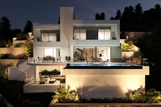 Villa in Cumbre del Sol zu verkaufen, Living area 320 m², Plot 805 m², 3 Schlafzimmer, 3 Badezimmer, Pool, ref.: BS-82447847-6
