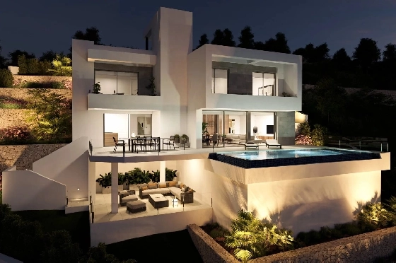 Villa in Cumbre del Sol zu verkaufen, Living area 320 m², Plot 805 m², 3 Schlafzimmer, 3 Badezimmer, Pool, ref.: BS-82447847-7