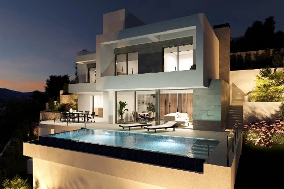 Villa in Cumbre del Sol zu verkaufen, Living area 320 m², Plot 805 m², 3 Schlafzimmer, 3 Badezimmer, Pool, ref.: BS-82447847-8