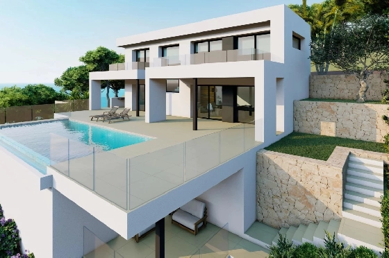 Villa in Cumbre del Sol zu verkaufen, Living area 454 m², Plot 847 m², 3 Schlafzimmer, 5 Badezimmer, Pool, ref.: BS-82447866-1