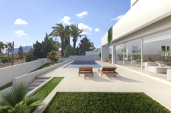 Villa in Benissa(Baladrar) zu verkaufen, Living area 138 m², Baujahr 2023, Klimaanlage, Plot 625 m², 3 Schlafzimmer, 3 Badezimmer, Pool, ref.: BI-BE.H-884-2