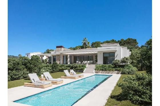 Villa in Javea zu verkaufen, Living area 420 m², Baujahr 2023, Klimaanlage, Plot 1741 m², 4 Schlafzimmer, 4 Badezimmer, Pool, ref.: BI-JA.H-122-1
