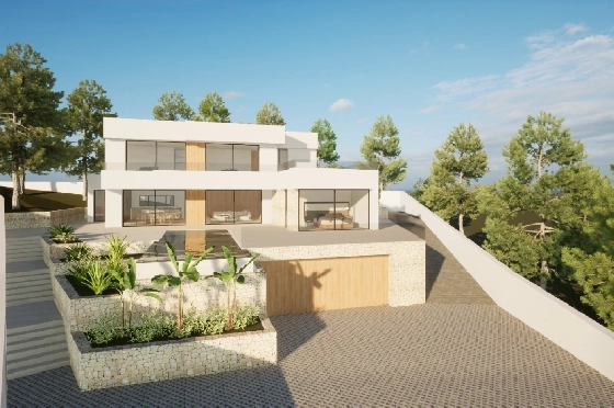 Villa in Moraira(Pla del Mar) zu verkaufen, Living area 340 m², Baujahr 2023, Klimaanlage, Plot 1070 m², 4 Schlafzimmer, 4 Badezimmer, Pool, ref.: BI-MT.H-787-13